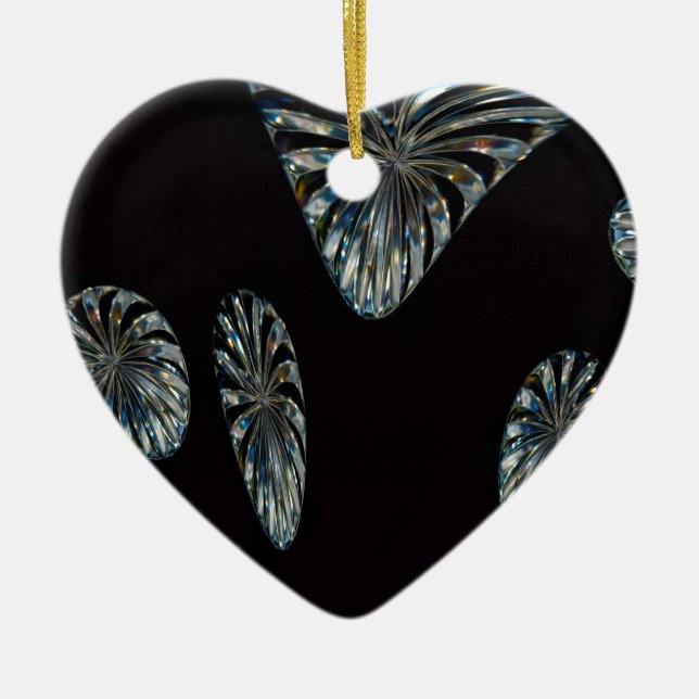 Ornamento De Cerâmica Design irlandês - The Crystal Collection (Frente)