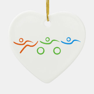 Ornamento De Cerâmica Design legal e original do Triathlon