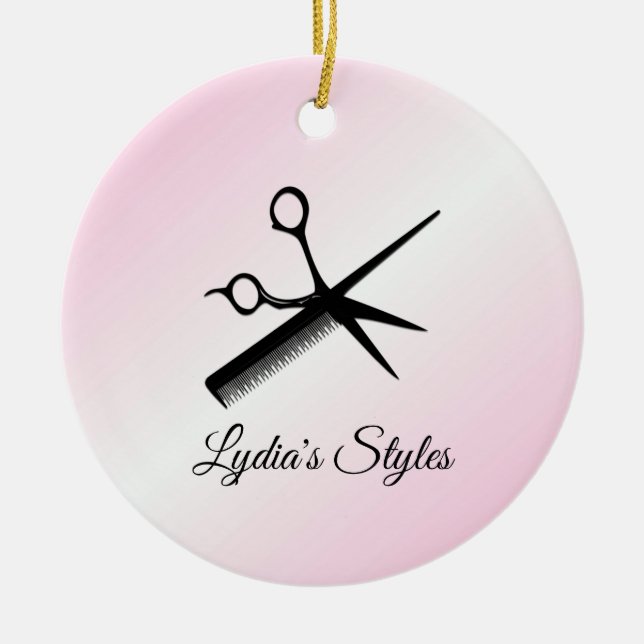 Ornamento De Cerâmica Design Rosa-Rosa Beleza-Pessoal (Frente)