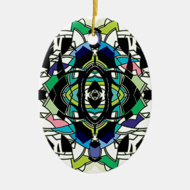 Ornamento De Cerâmica Design verificado (Frente)