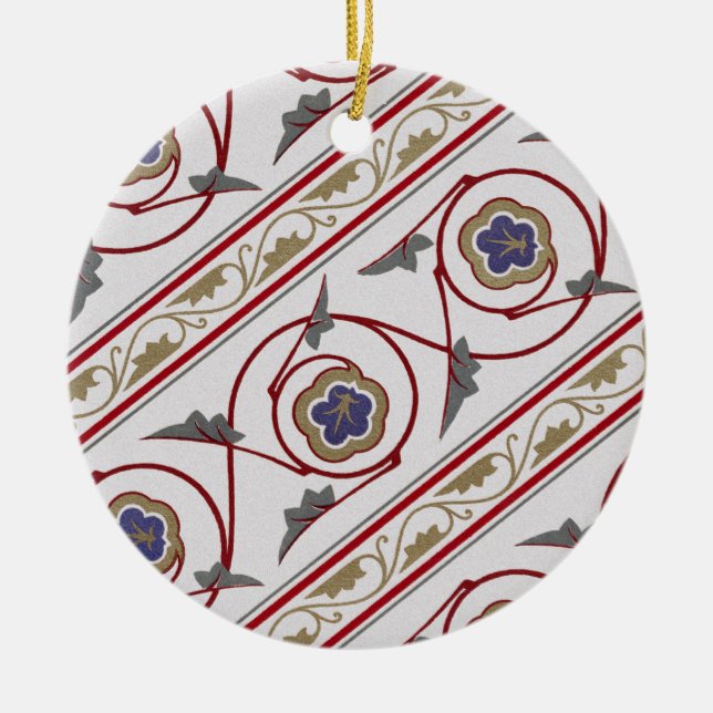 Ornamento De Cerâmica Design vitoriano nº 7 em VictoriaShaylee (Frente)