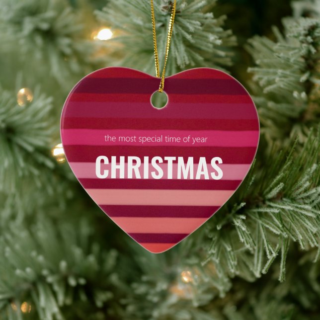 Ornamento De Cerâmica Designer em Forma de Coração (Árvore)