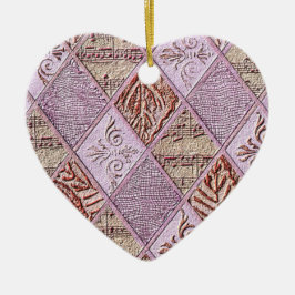 Ornamento De Cerâmica Designs De Diamante Em Pinks