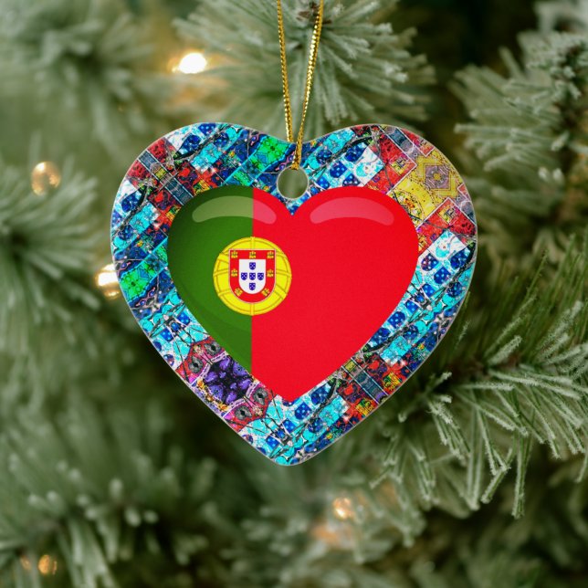 Ornamento De Cerâmica Designs portuguesas (Árvore)