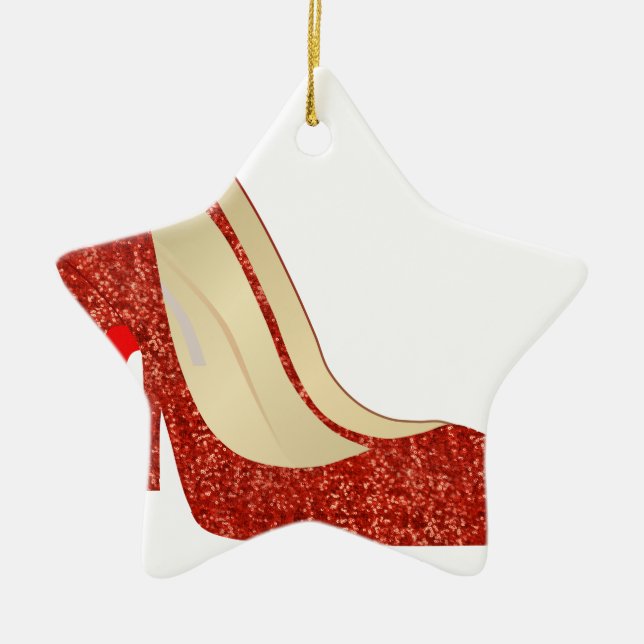 Ornamento De Cerâmica deslizadores do rubi (Frente)