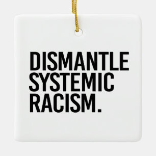 Ornamento De Cerâmica Desmantelar Racismo Sistêmico