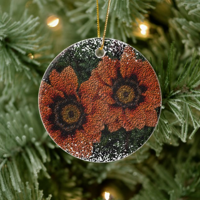 Ornamento De Cerâmica Desperdício de Laranja Daisy Balls Cerâmica (Árvore)