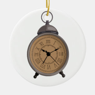 Ornamento De Cerâmica Despertador Antigo Adorável