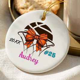 Ornamento De Cerâmica desportista de basquetebol