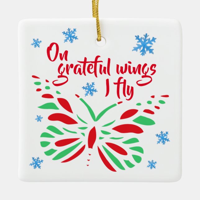 Ornamento De Cerâmica Destinatário de Transplante Personalizável (Frente)