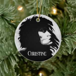 Ornamento De Cerâmica Deusa gótico Retrato Icônico Arte da Moda