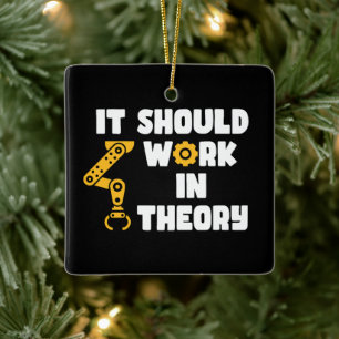 Ornamento De Cerâmica Deve Funcionar Em Teoria, Arma Robótica Engraçada 