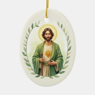 Ornamento De Cerâmica Devoção Católica de Judas santos