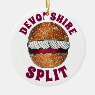 Ornamento De Cerâmica Devonshire Split British Pastores UK Baking
