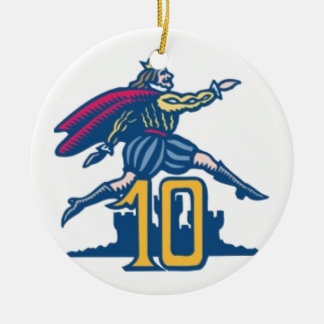 Ornamento De Cerâmica Dez senhores um-Pulo