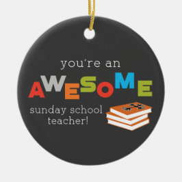 Ornamento De Cerâmica Dia de Apreciação de Professores da Escola de Domi