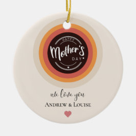 Ornamento De Cerâmica Dia de as mães Feliz