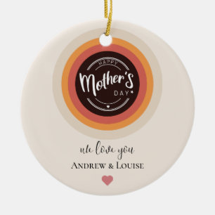 Ornamento De Cerâmica Dia de as mães Feliz