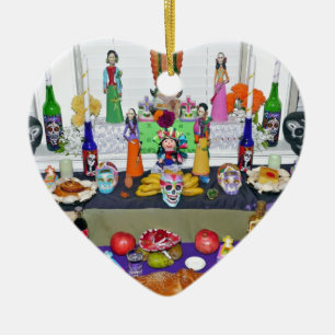 Ornamento De Cerâmica Dia de los Muertos