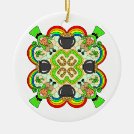 Ornamento De Cerâmica Dia de São Patrício feliz