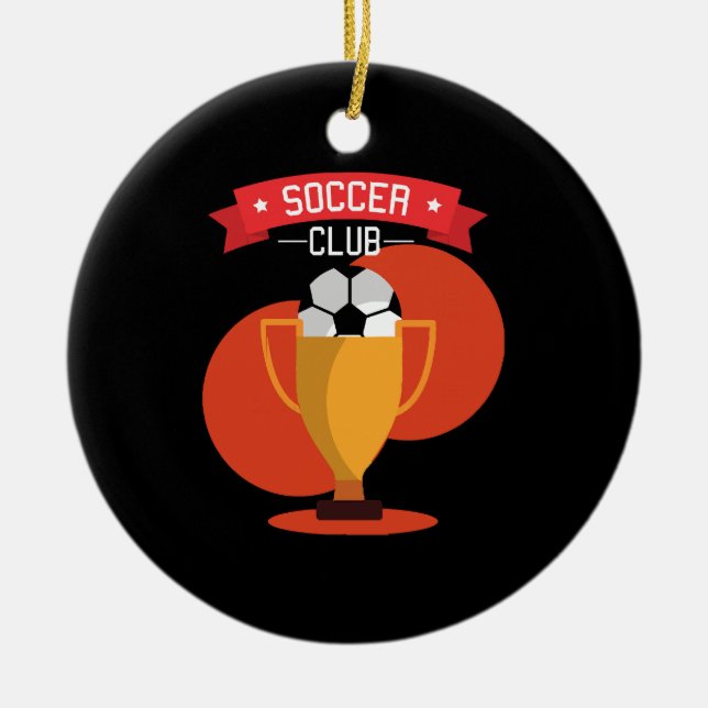 Ornamento De Cerâmica Dia do Esporte (Frente)