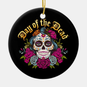Ornamento De Cerâmica Dia dos Mortos: Celebração do Dia de Los Muertos