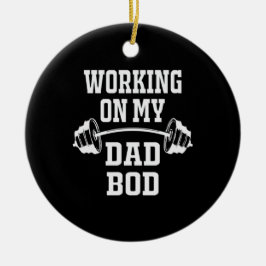 Ornamento De Cerâmica dia dos Pais  | Trabalhando No Meu Bacalhau Pai