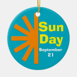 Ornamento De Cerâmica Dia Sol Para Energia Solar