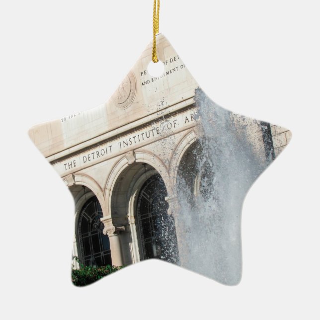 Ornamento De Cerâmica Diâmetro - Instituto de Detroit das artes (Frente)