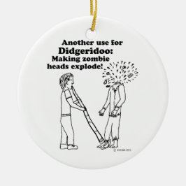 Ornamento De Cerâmica Didgeridoo Torna Zombies Explosivos