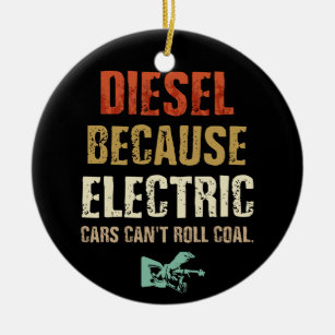 Ornamento De Cerâmica Diesel porque carros elétricos não podem rolar car