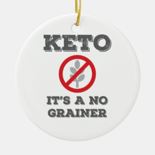 Ornamento De Cerâmica Dieta de Keto Baixa Dieta de Carboidoca Não é um C