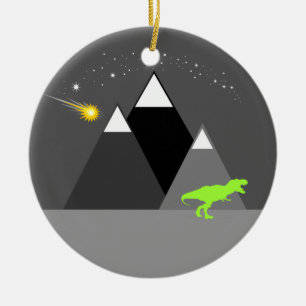 Ornamento De Cerâmica Dinosaur Chaser