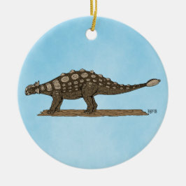 Ornamento De Cerâmica Dinossauro Cretáceo Ankylosaurus