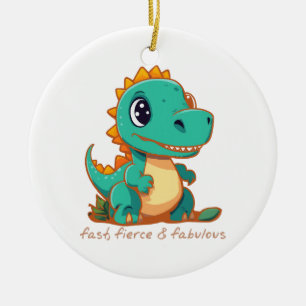 Ornamento De Cerâmica Dinossauros Ferozes