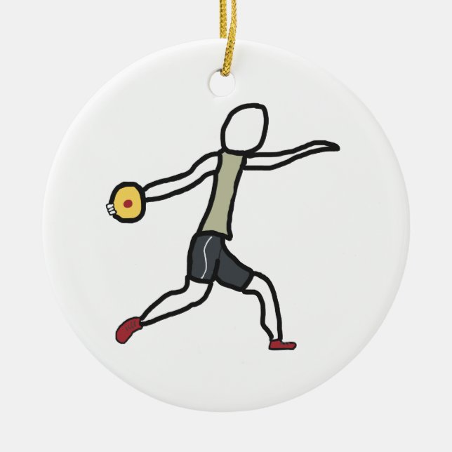 Ornamento De Cerâmica Disco (Frente)