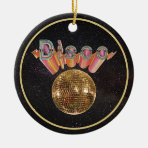 Ornamento De Cerâmica Disco a noite ausente
