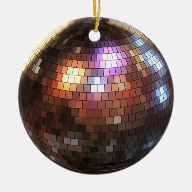 Ornamento De Cerâmica Disco Ball (Frente)