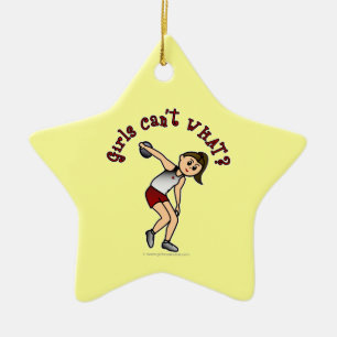 Ornamento De Cerâmica Disco das mulheres leves