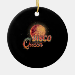 Ornamento De Cerâmica Disco Queen 70's Disco Themed Vintage Anos setenta