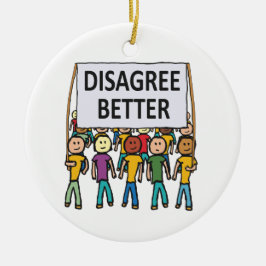 Ornamento De Cerâmica Discordo melhor