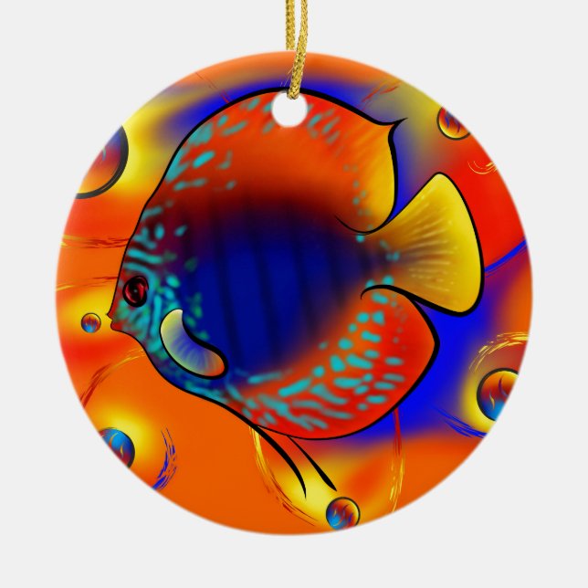 Ornamento De Cerâmica Discuremia V1 - trabalhos de arte digitais (Frente)