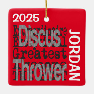 Ornamento De Cerâmica Discus Thwer Extraordinaire CUSTOM