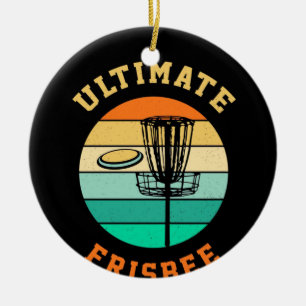 Ornamento De Cerâmica Disk Golf Ultimate Frisbee
