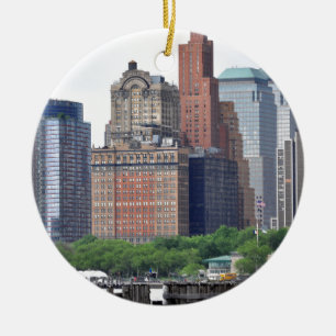 Ornamento De Cerâmica Distrito-Mais baixo Manhattan financeiro