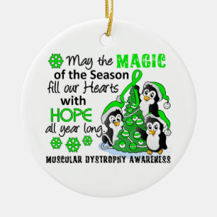 Ornamento De Cerâmica Distrofia muscular dos pinguins do Natal