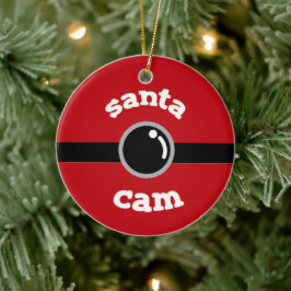 Ornamento De Cerâmica Diversão Camisola Vermelha do Papai Noel Árvore de