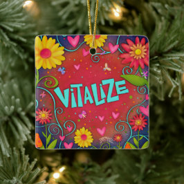 Ornamento De Cerâmica Diversão Floral Vitalize Bonito Dragonfly Inspiriv
