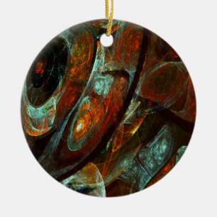 Ornamento De Cerâmica Divisão de Abstrato de Tempo