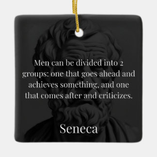 Ornamento De Cerâmica Divisão do Seneca: Os Doers e os Críticos